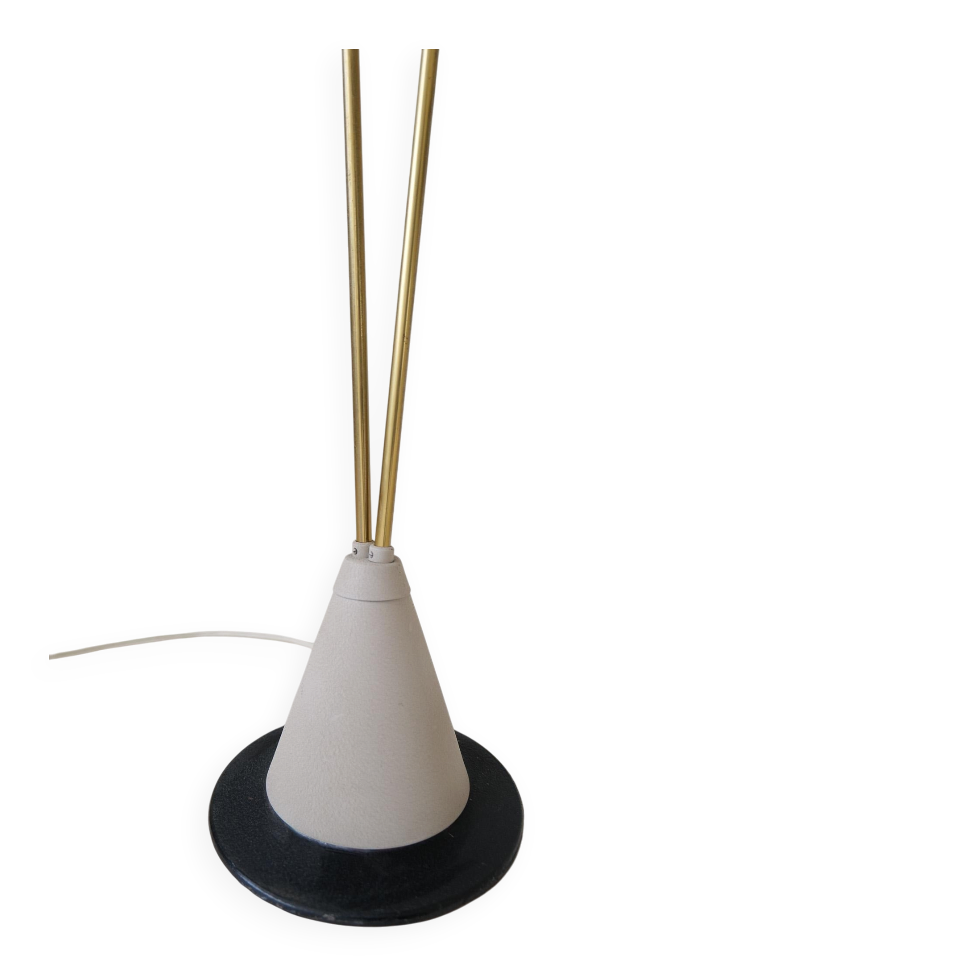 Mid-century floor lamp attributed to Hans Bergström for Ateljé Lyktan, Sweden 1950.