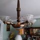 Chandelier lamp ezan 5 branch signed
