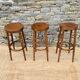 Trio de tabourets hauts de bistrot vintage