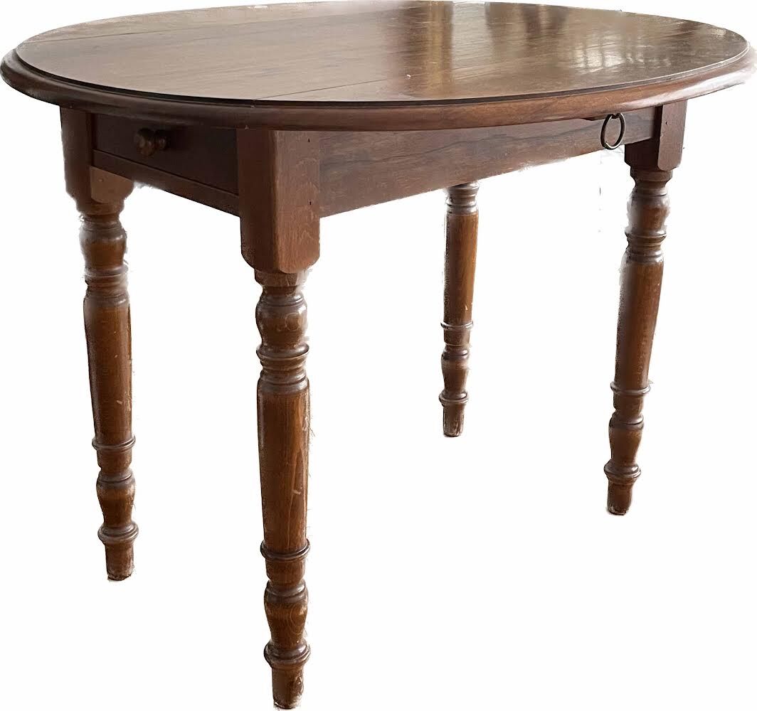 Louis Philippe style oval wooden table