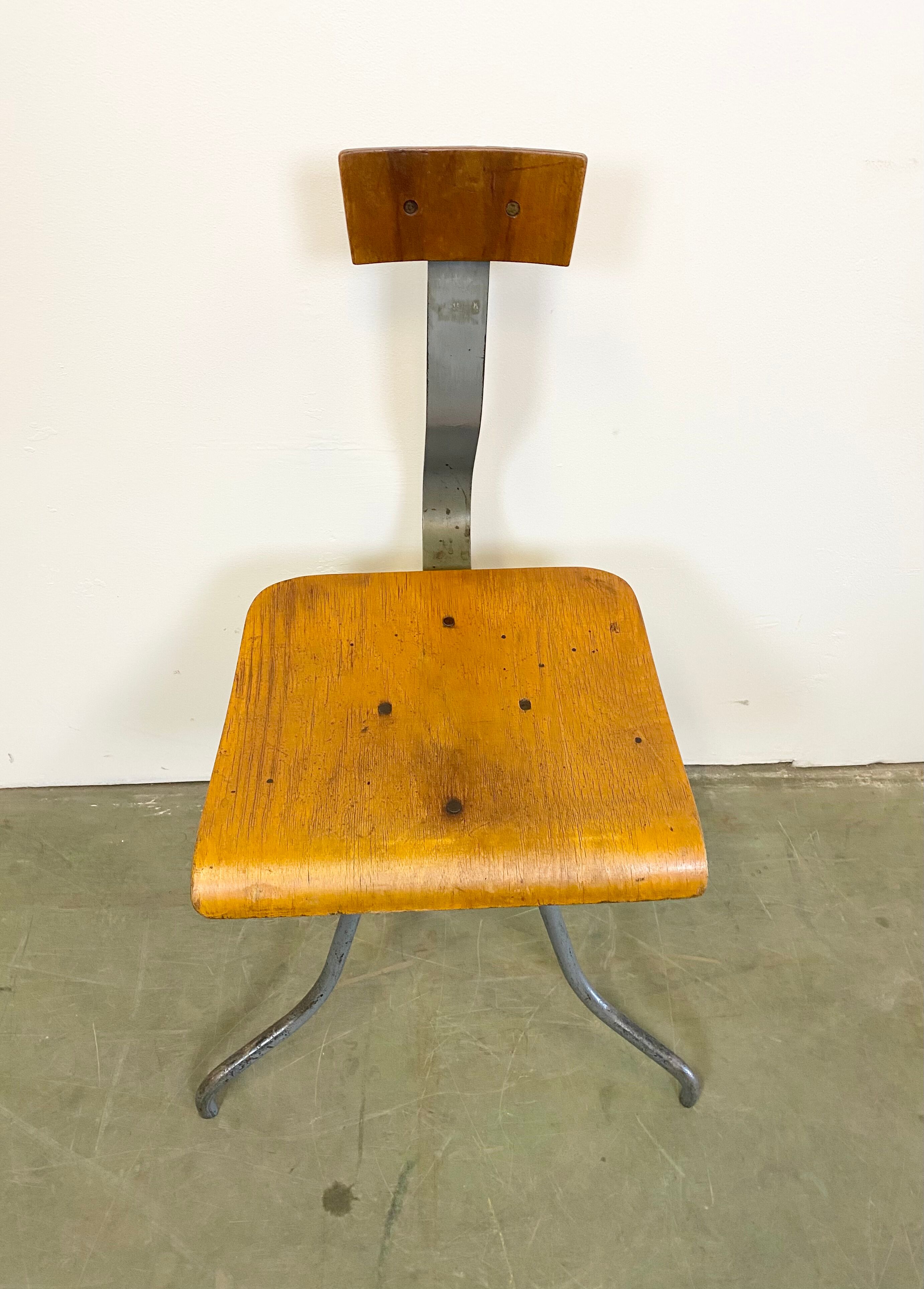 Industrial Factory Swivel Chair, 1960s