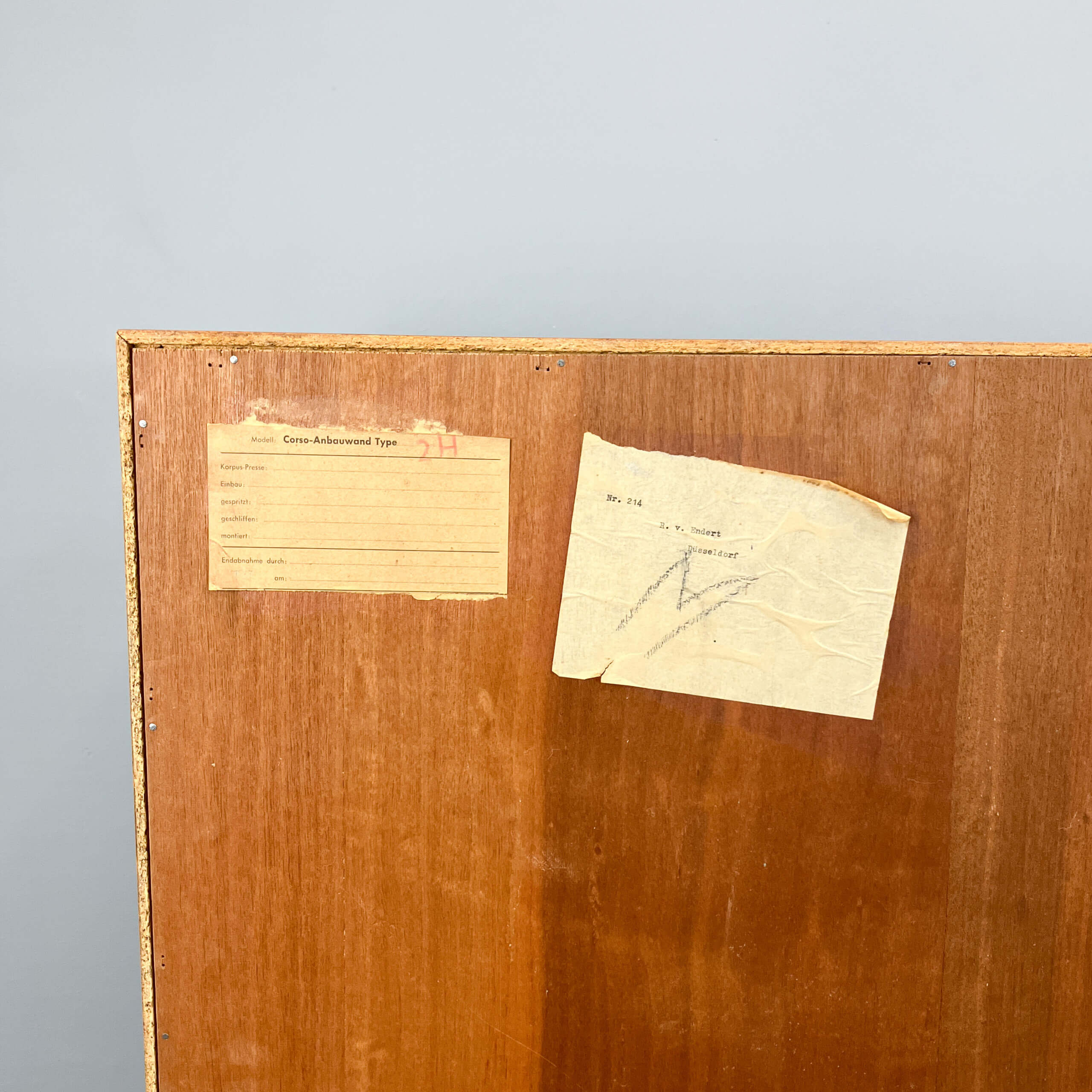 Small sideboard with sliding doors, teak, 1960s