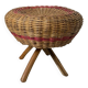 Rattan stool 1960