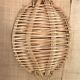 Wicker plateau with 2 handles