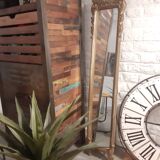 Louis XIV-style gilded wooden mirror