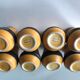 Set of 4 Danish 1950’s ceramic stoneware spice jars