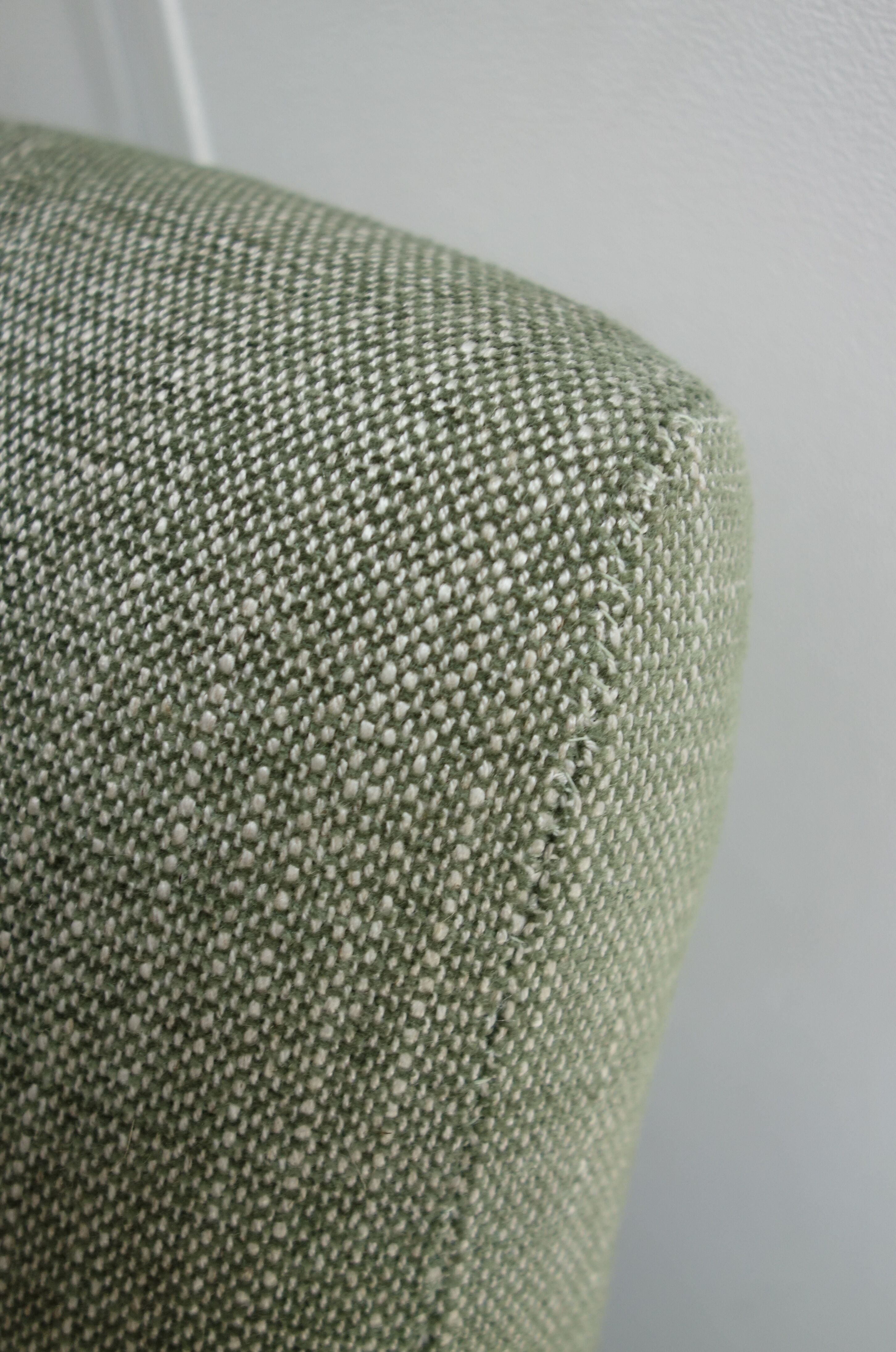 Danish teak 2 seat sofa green upholstery