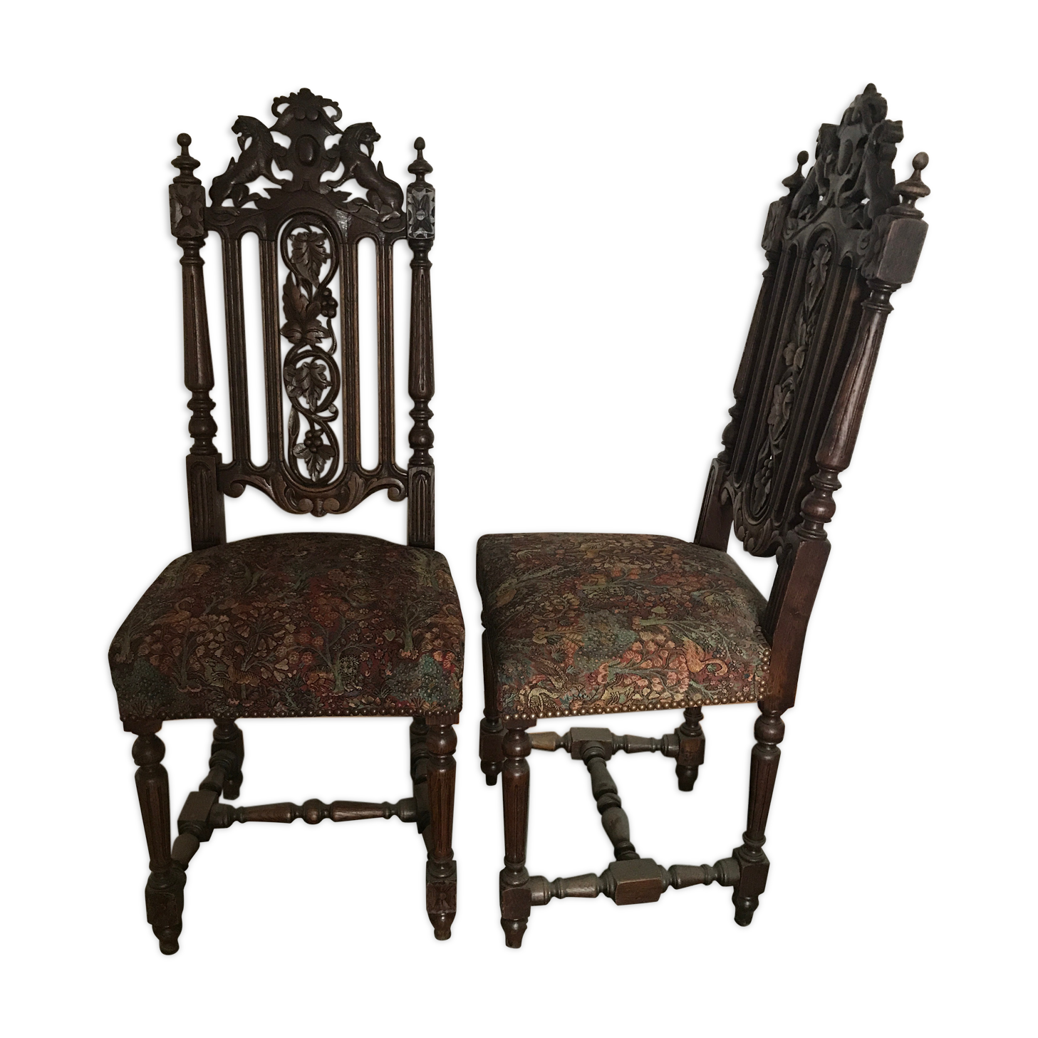 Pair of neogothic chairs