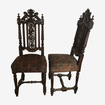 Pair of neogothic chairs