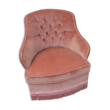 Toad old velvet armchair pink