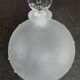 Lalique bottle in the night, frosted glass, ball shape