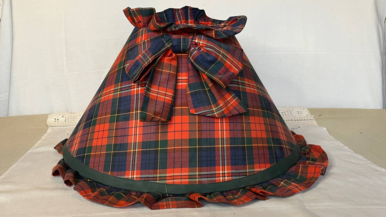 Vintage tartan lampshade