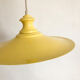 Vintage pendant lamp yellow metal