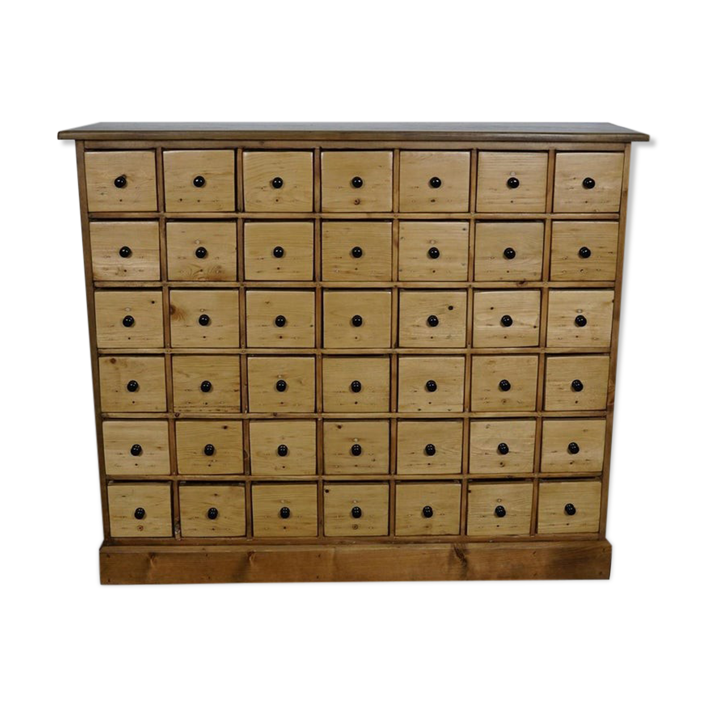 Vintage apothecary furniture in pine Netherlands 1950s
