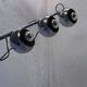 Lampadaire space age en métal chromé avec lumières magnétiques par Reggiani