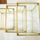 Golden metal tables