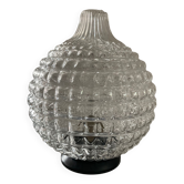 Lampe vintage des années 70 en verre moulé
