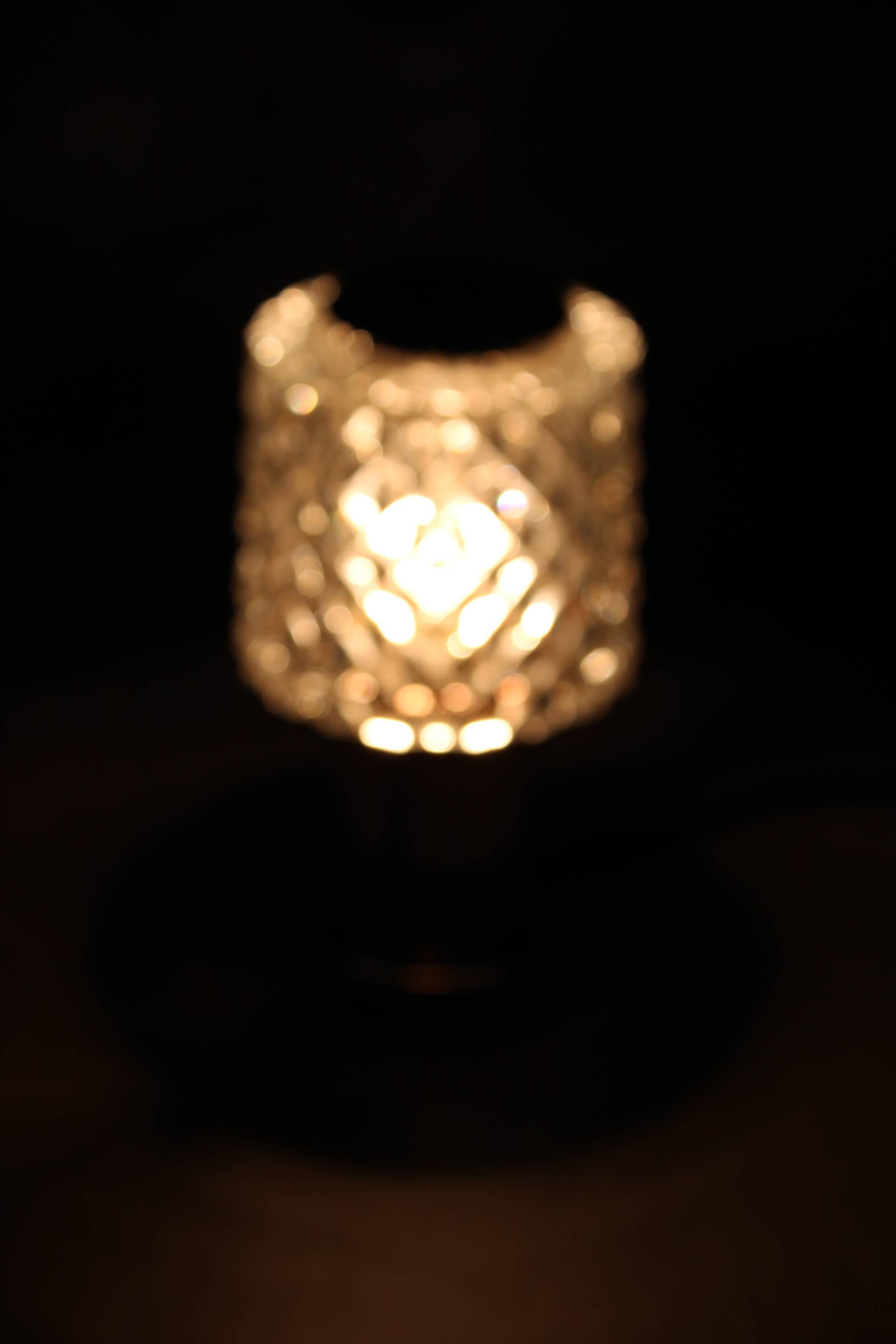 1970s Glass Table Lamp by Kamenicky Senov, Czechoslovakia