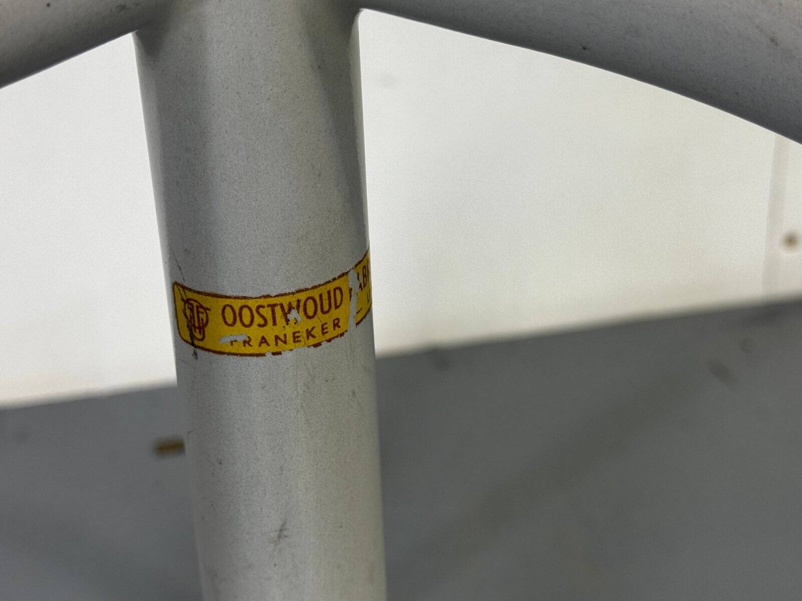Mid-century modernist industrial adjustable stool from Oostwoud Fabrieken Franeker, 1950s