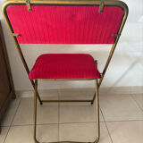 Red Lafuma folding chair