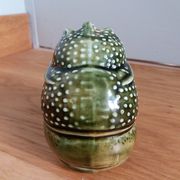 Zoomorphic ceramic shrimp or crayfish ashtray