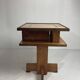 Dutch art deco Amsterdam school oak and coromandel side table, 1930s