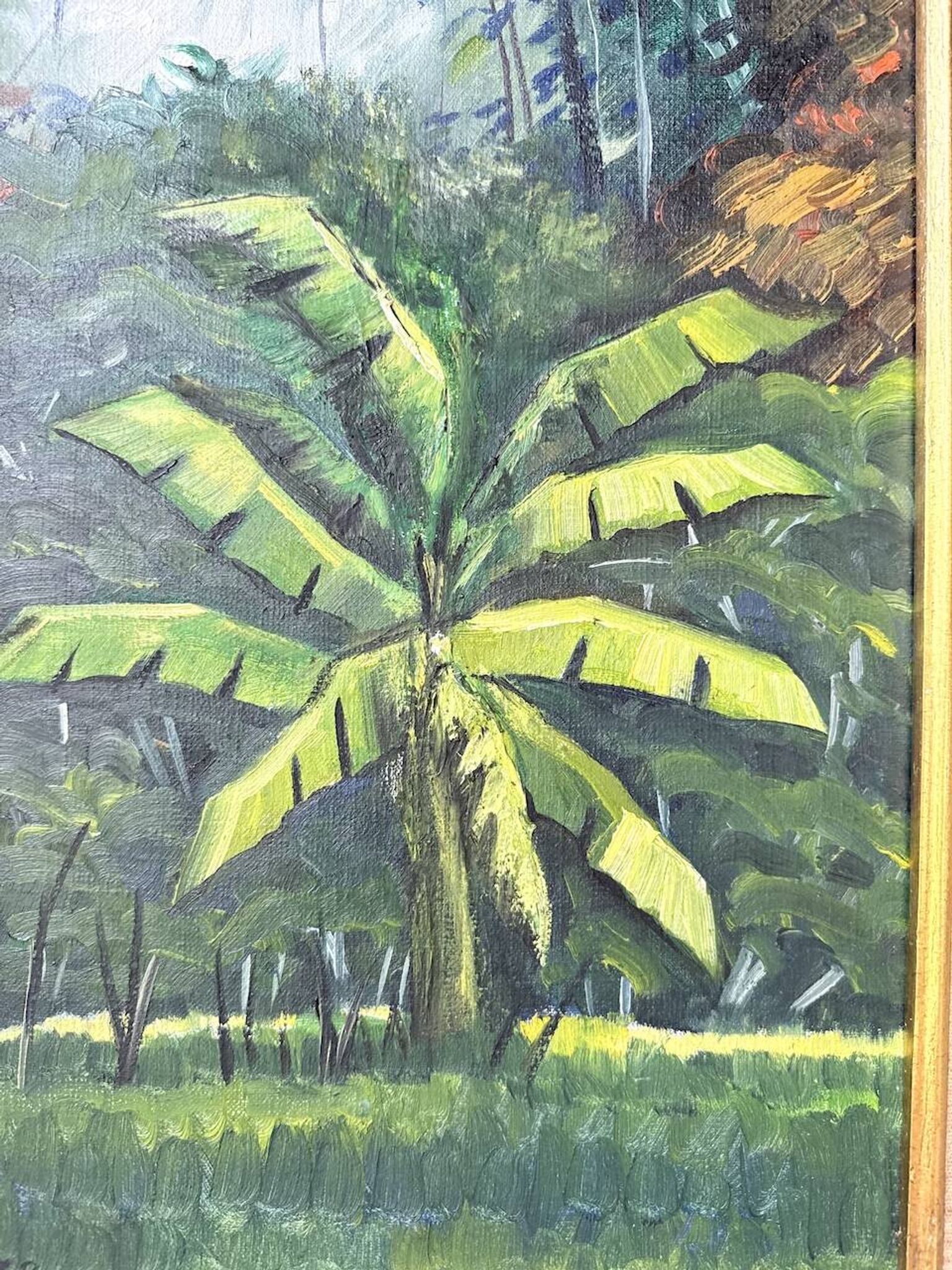 Framed oil painting "forest"