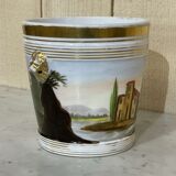 Cache pot Napoleon III late nineteenth porcelain