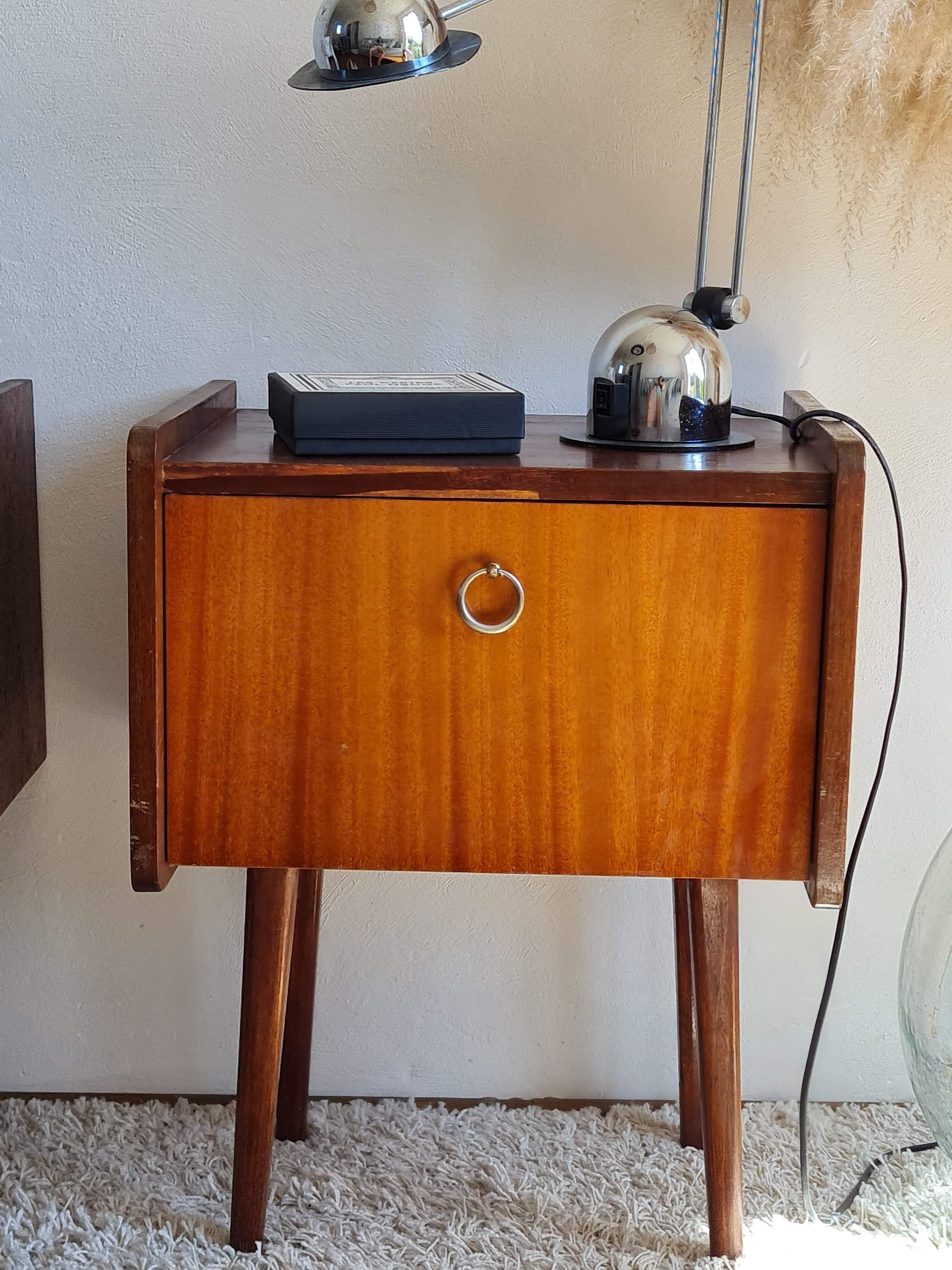 Pair of vintage bedside tables