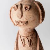 Vintage terracotta ceramic sculpture from the 1960s.