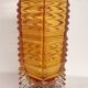 Jarrón de cristal con base de plata. Italia, 1970s