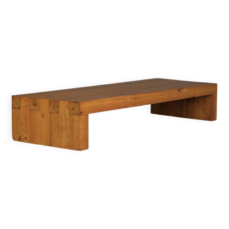 Low Pine Coffee Table in the style of Charlotte Perriand, 1960s