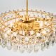 Lustre Bakalowits in brass and crystal glass, Austria, 1960s
