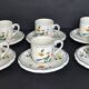 6 cups + saucers gien birds of paradise