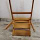 Bureau vintage pieds compas et sa chaise années 50/60