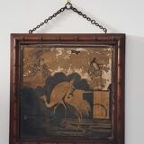 Asian Barber triptych mirror 33x33cm