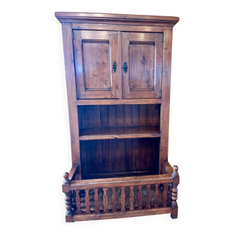 Louis XIII style retractable buffet, solid wood