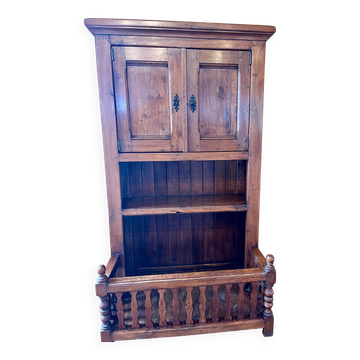 BUFFET A RETRAIT STYLE LOUIS XIII, BOIS MASSIF