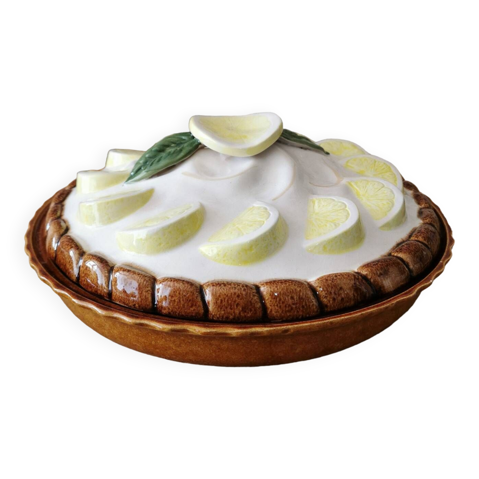 Lemon slushie, pie dish