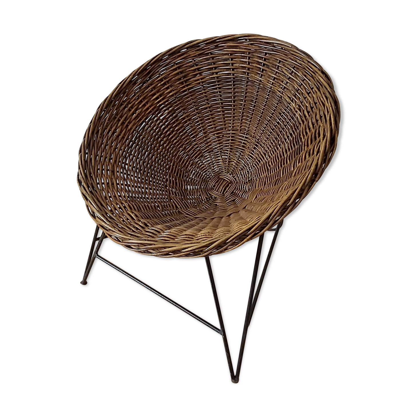 Wicker armchair, Germany, 1970s