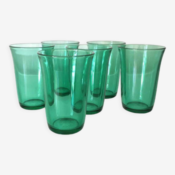 Set de 6 verres à eau vintage