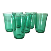 Set de 6 verres à eau vintage