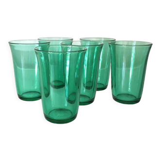 Set de 6 verres à eau vintage