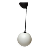 Vintage white opaline ball pendant light