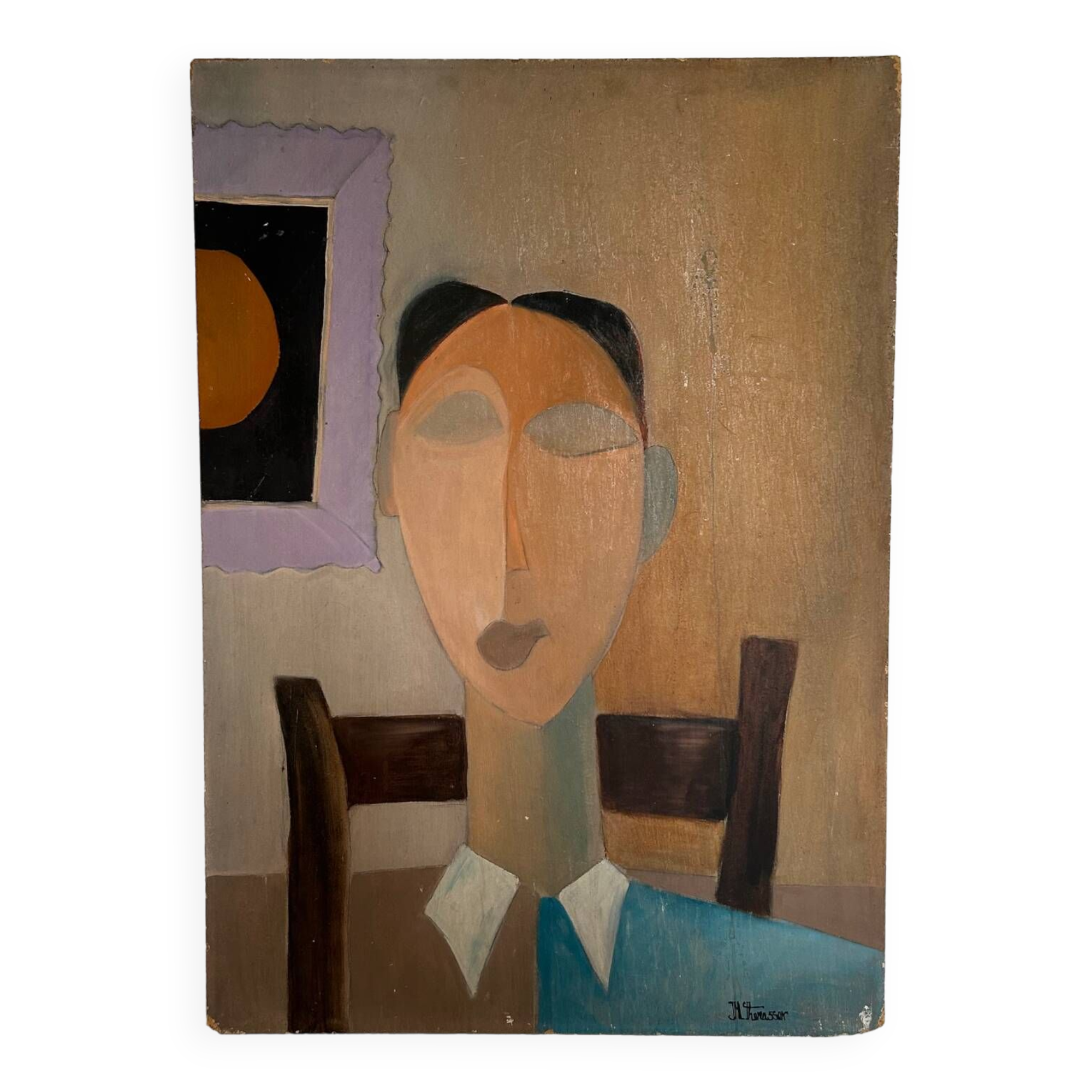 Contemporary portrait painting of a woman