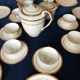 Limoges porcelain coffee service by Chastagner for 8 people