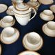 Limoges porcelain coffee service by Chastagner for 8 people