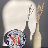 Multicolored fish ceramic decorative wall plates