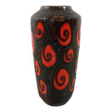 West-Germany pottery vase Fat Lava floor vase 1960’s
