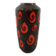 Vase en poterie d'Allemagne de l'Ouest Vase de sol Fat Lava des années 1960
